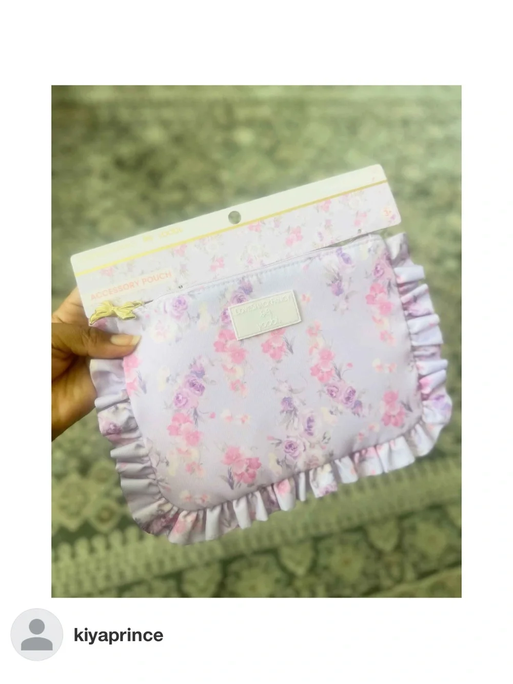 LoveShackFancy x Target | Yoobi Happy Thoughts Pencil Case Ruffles Hibiscus
